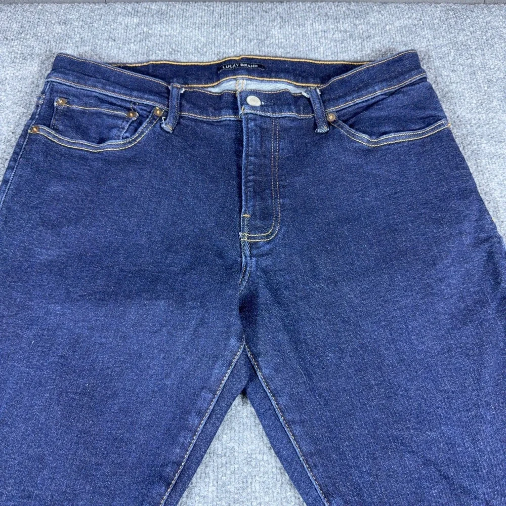 Lucky Brand 110 Slim Jeans Mens W34 L32 Dark Wash Indigo Denim Stretch Pants